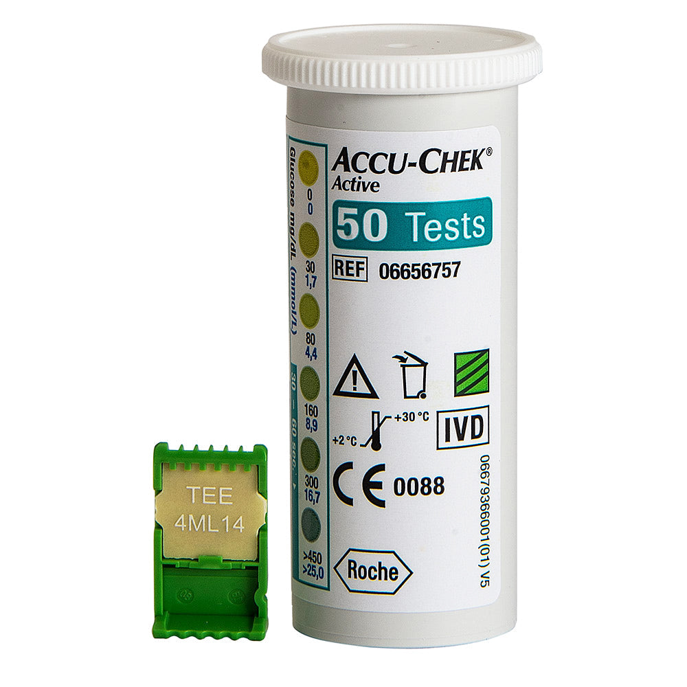 Accu-Chek Active Test Strips (50 Units): Easy to Use for Accurate Results at a Reasonable Price