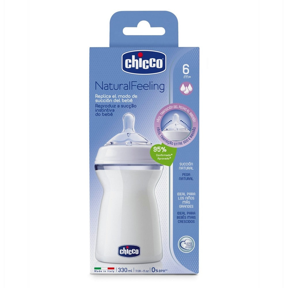 Chicco Naturalfeeling Bottle with Silicone Teat - BPA Free