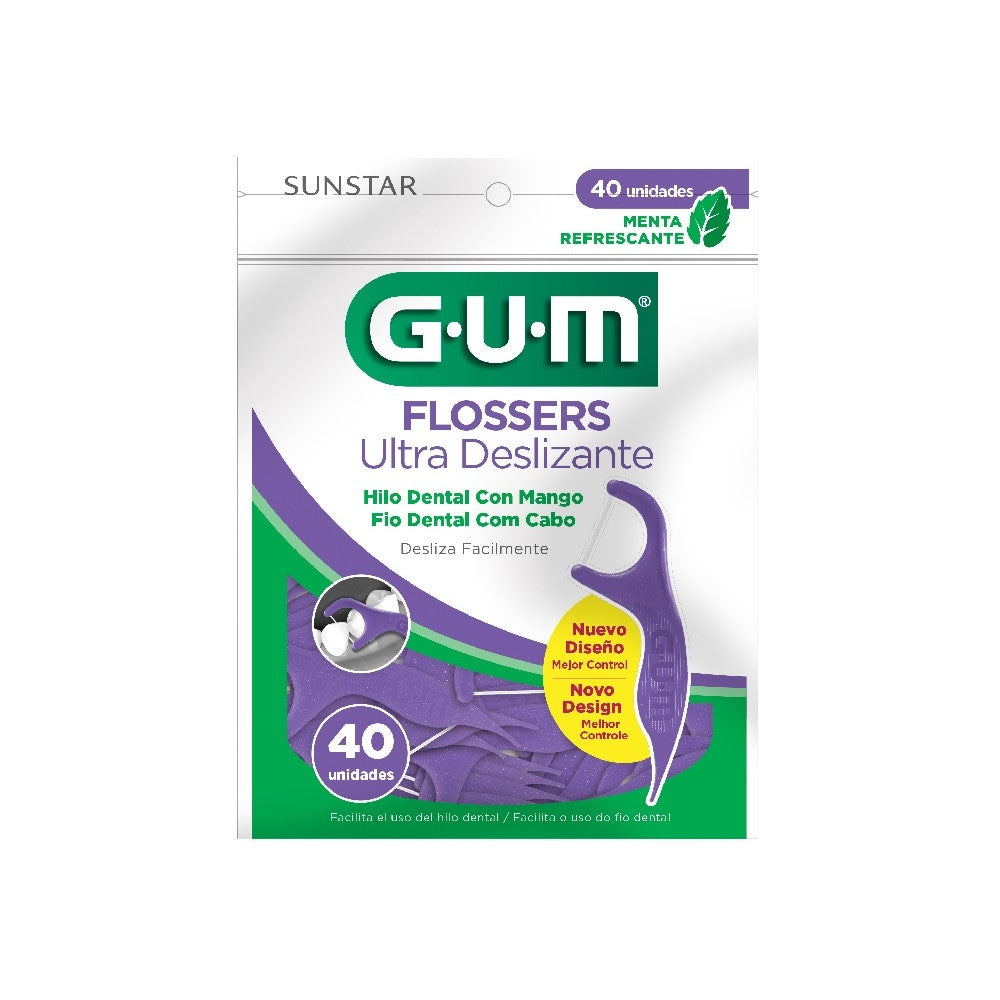 Gum Dental Floss - Mango Floressers Mint Flavor (40 Units)