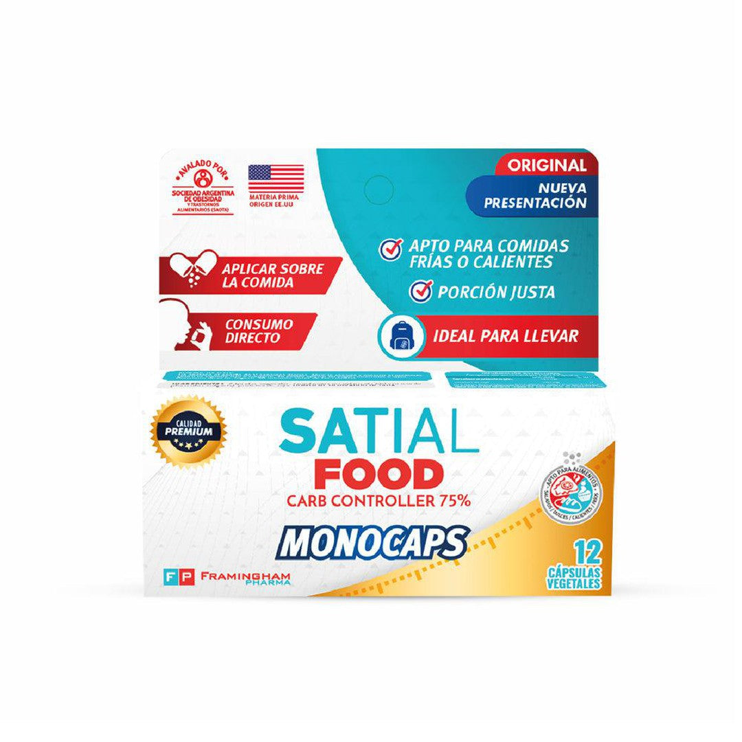 Satial Food Monocaps Dietary Supplement With Phaseolus Vulgaris (12 Pills)